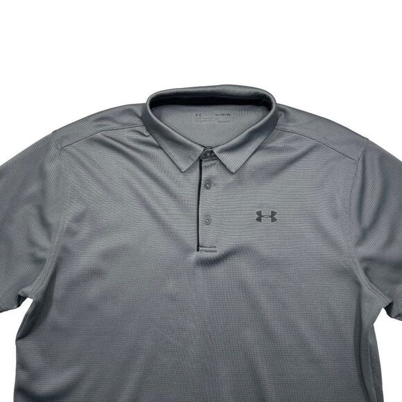 Under Armour Men's Gray Tech Polo - Picture 3 of 10